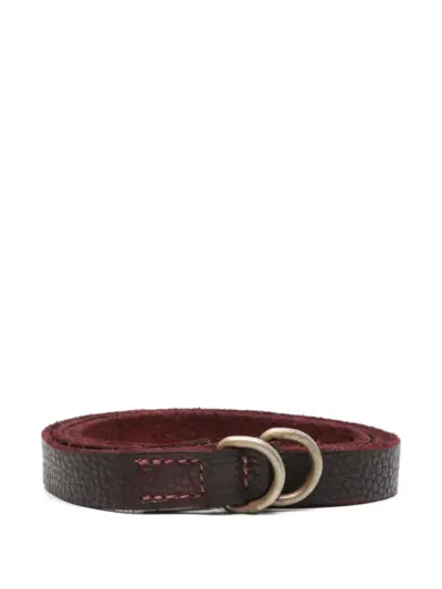 Guidi leather belt - Red