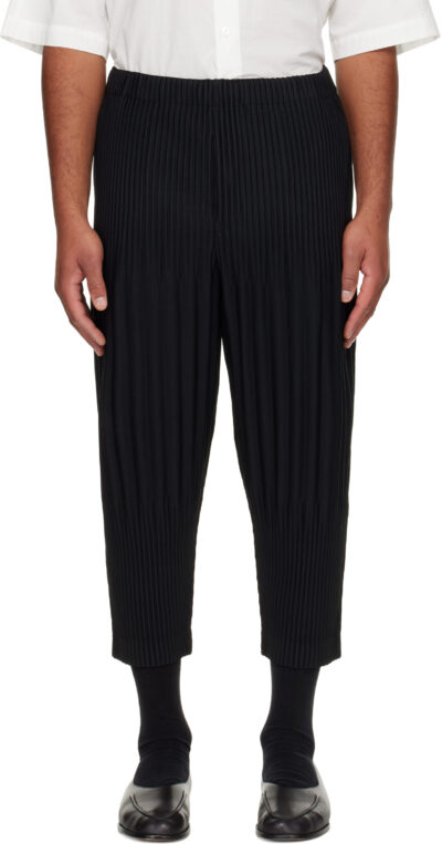 HOMME PLISSÉ ISSEY MIYAKE Black Basics July Trousers