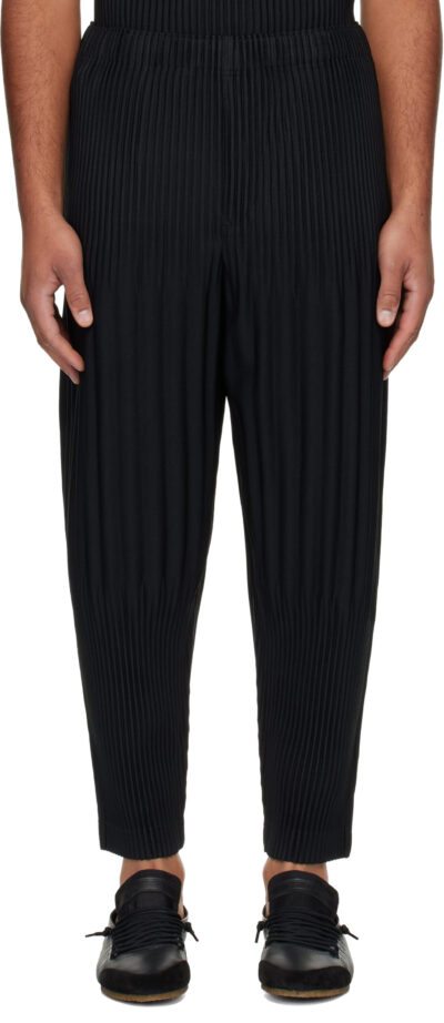 HOMME PLISSÉ ISSEY MIYAKE Black Basics July Trousers
