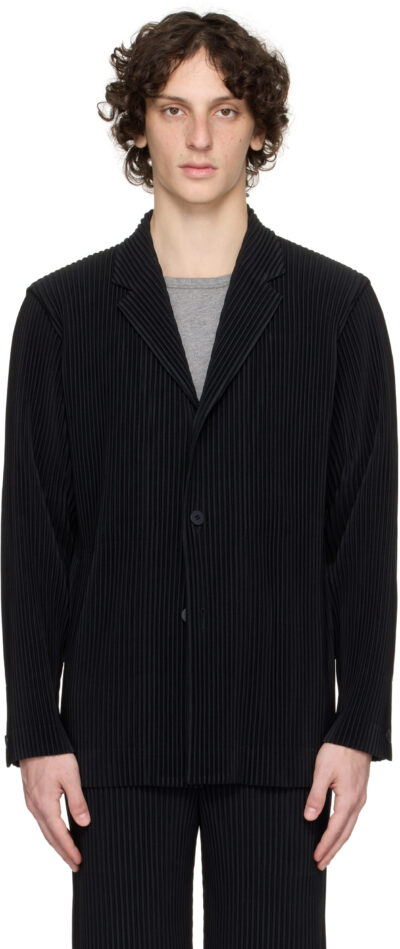 HOMME PLISSÉ ISSEY MIYAKE Black Tailored Pleats 2 Blazer