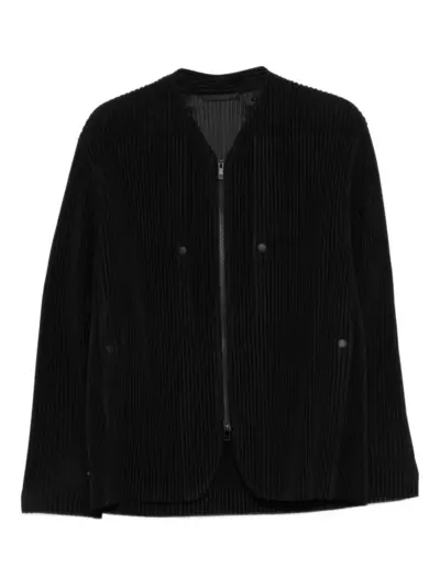 Homme Plissé Issey Miyake Quarry zipped jacket - Black