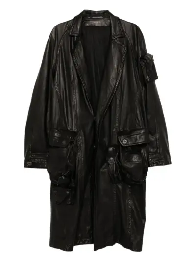 Julius Gas Mask coat - Black