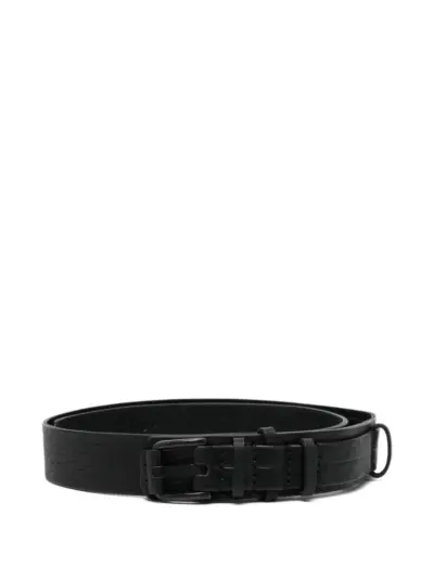 Julius leather belt - Black