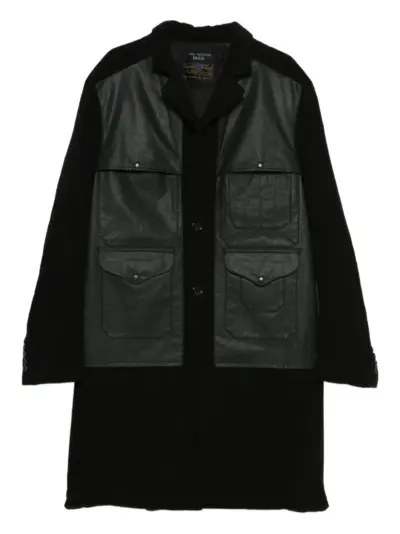 Junya Watanabe MAN x Filson panelled coat - Black