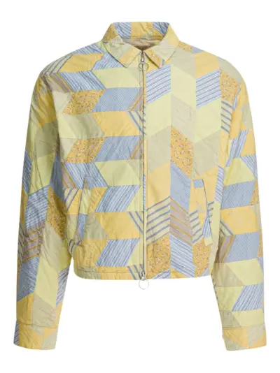 KAPITAL Patchwork zip-fastening jacket - Yellow