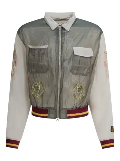 KAPITAL embroidered-detail jacket - Grey