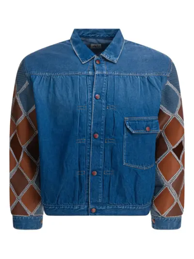 KAPITAL panelled denim jacket - Blue