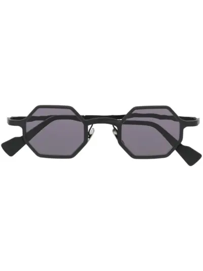 Kuboraum geometric-frame tinted sunglasses - Black