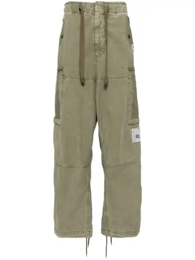 Maison MIHARA YASUHIRO cotton cargo pants - Green