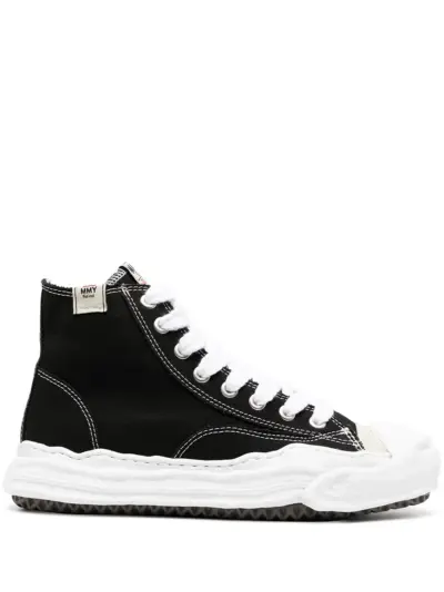 Maison MIHARA YASUHIRO logo hi-top sneakers - Black