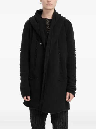 Masnada hooded cardigan - Black