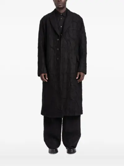 Masnada textured coat - Black