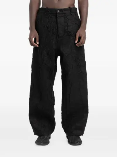 Masnada textured trousers - Black
