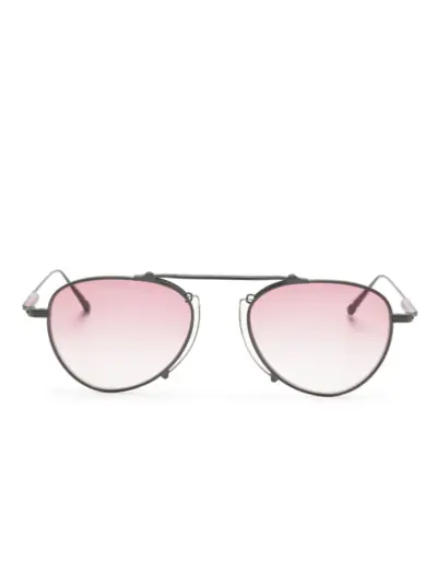 Matsuda pilot-frame titanium sunglasses - Grey