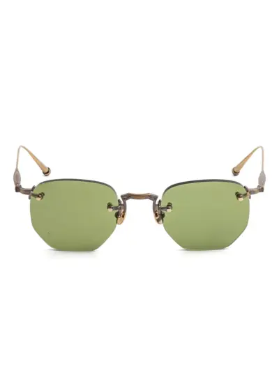 Matsuda rimless geometric-frame sunglasses - Gold
