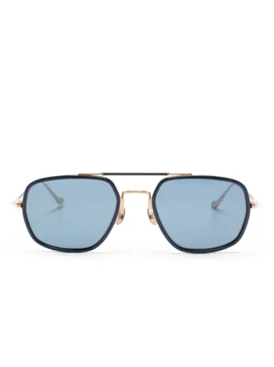 Matsuda tinted-lenses pilot-frame sunglasses - Gold