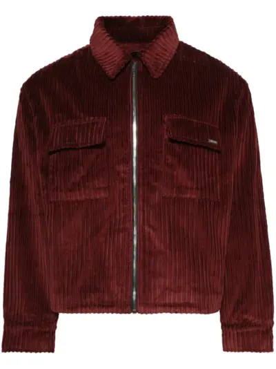 Nahmias corduroy shirt jacket - Red