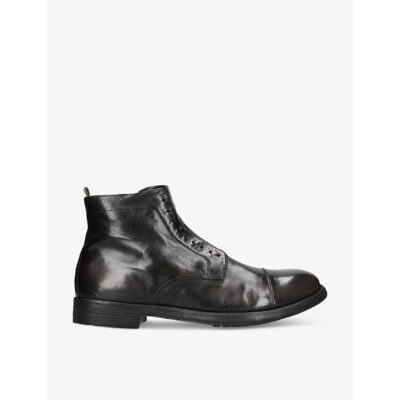 Officine Creative Mens Officine Creative Hive No-Lace Leather Ankle Boots