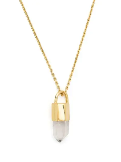 Parts of Four Talisman quartz pendant necklace - Gold