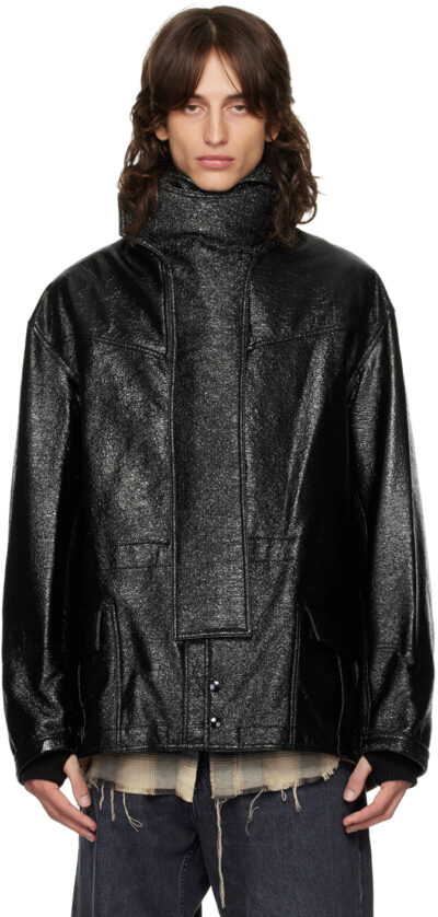 R13 Black Dark Shine Coat