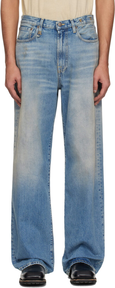 R13 Blue D'Arcy Loose Jeans