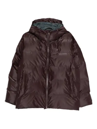 Rains Alta hooded zip-fastening jacket - Red