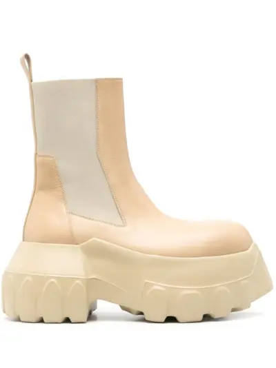 Rick Owens Beatle Mega Tractors boots - Neutrals