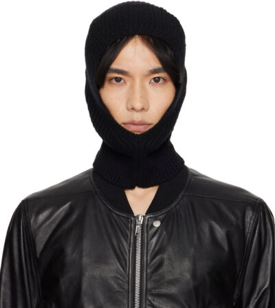Rick Owens Black Concordians Sphinx Skull Balaclava