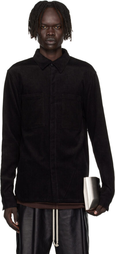 Rick Owens Black Concordians Work Shirt