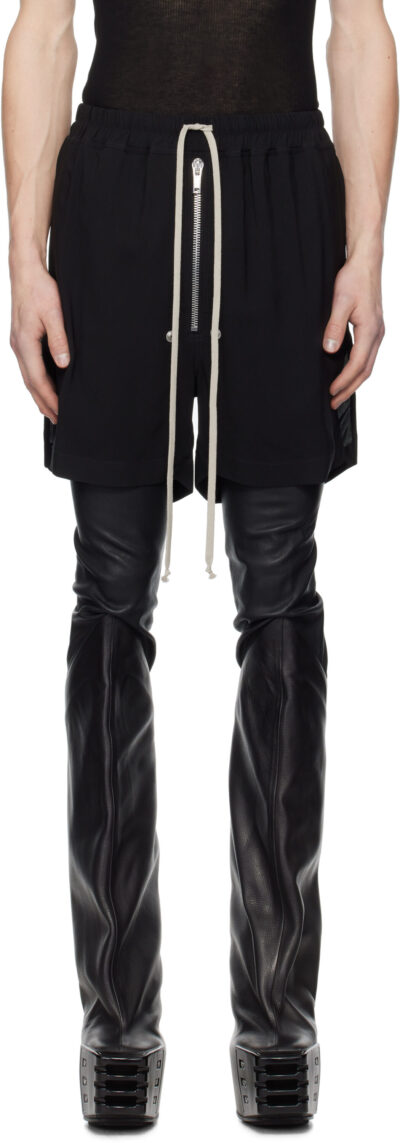 Rick Owens Black Hollywood Bela Boxers Shorts
