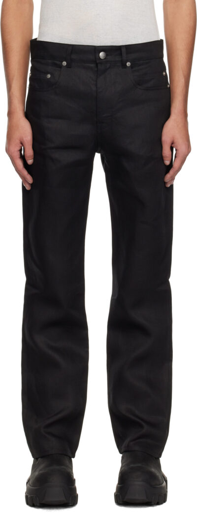 Rick Owens Black Hollywood Headon Utility Jeans
