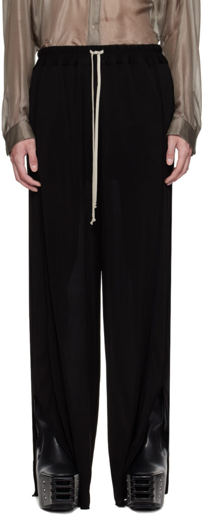 Rick Owens Black Lido Track Pants