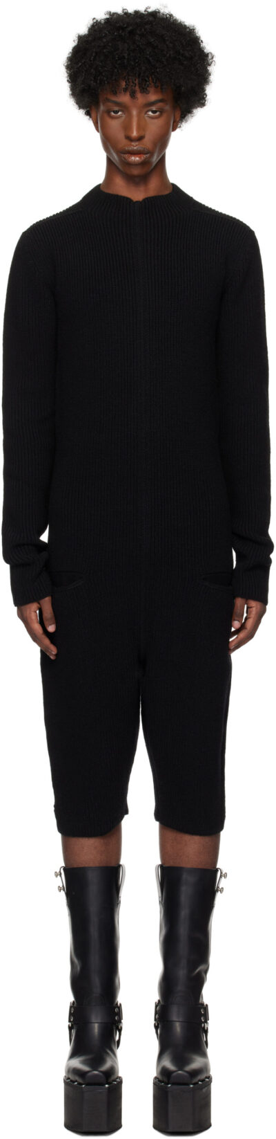 Rick Owens Black Porterville Headon Jumpsuit