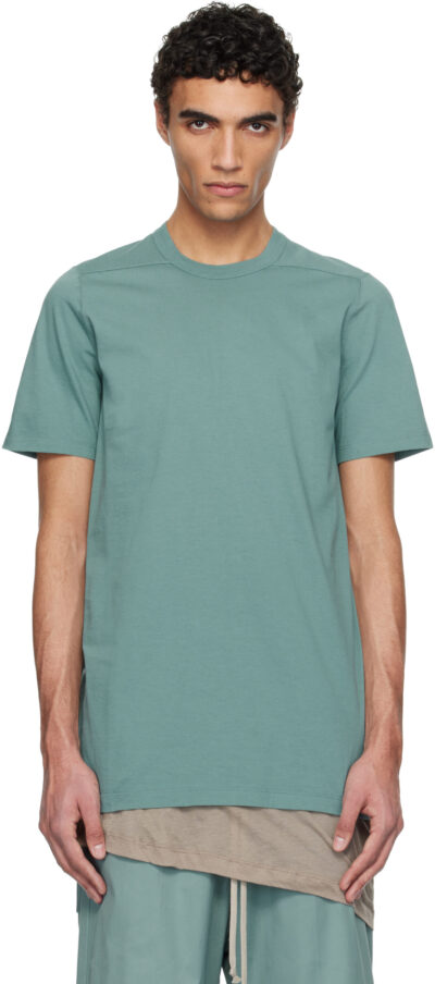 Rick Owens Blue Hollywood Short Level T-shirt