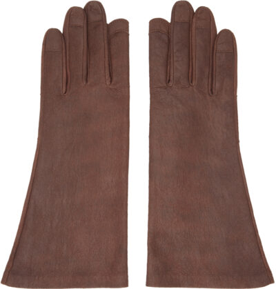 Rick Owens Brown Porterville Short Gloves