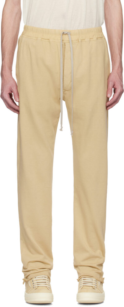 Rick Owens DRKSHDW Beige Hollywood Berlin Drawstring Sweatpants