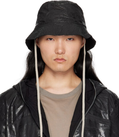 Rick Owens DRKSHDW Black Hollywood Gilligan Bucket Hat