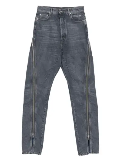 Rick Owens DRKSHDW Bolan Banana zip-detail jeans - Grey