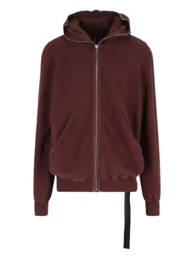 Rick Owens DRKSHDW Jumbo Gimp zip-up hooded sweatshirt - Red
