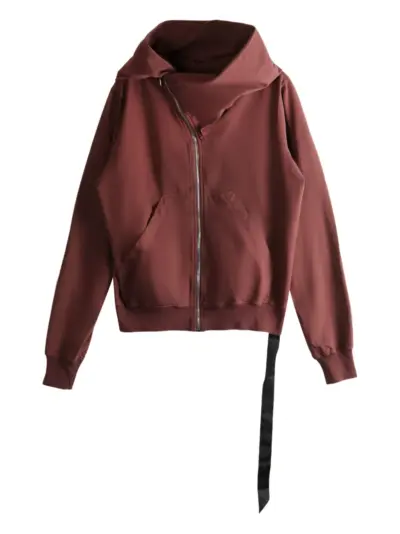 Rick Owens DRKSHDW Mountain zip-up hoodie - Red
