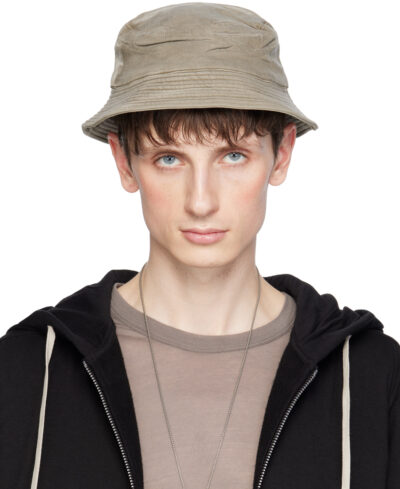 Rick Owens DRKSHDW Off-White Gilligan Narrow Brim Bucket Hat
