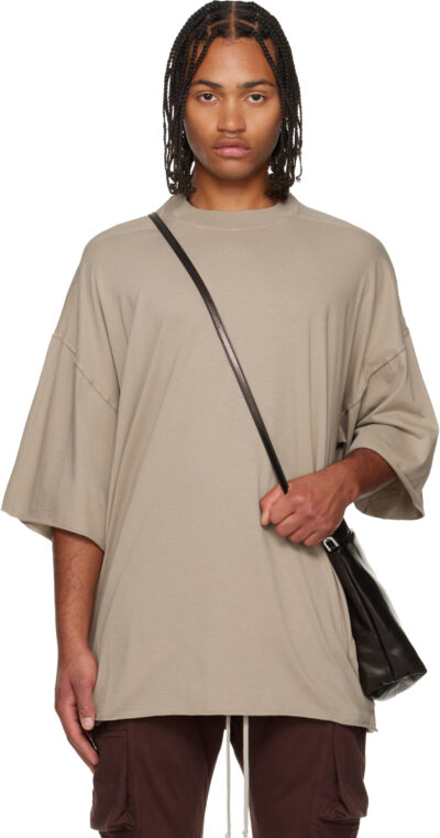 Rick Owens DRKSHDW Taupe Concordians Tommy T-shirt