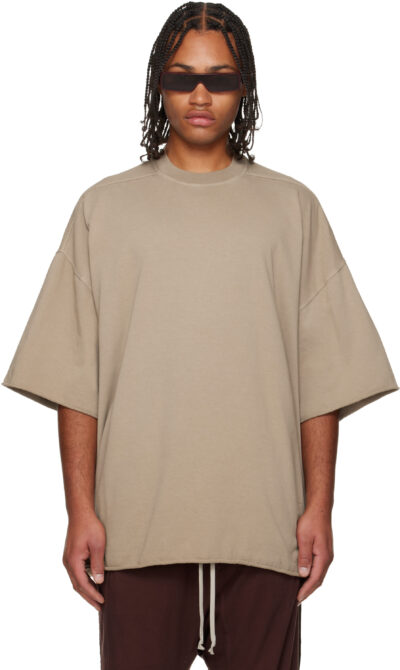 Rick Owens DRKSHDW Taupe Concordians Tommy T-shirt