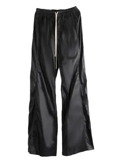 Rick Owens DRKSHDW drawstring-waist buttoned-side trousers - Black