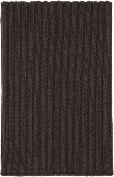 Rick Owens Gray Concordians Tube Scarf