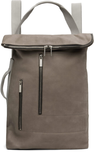 Rick Owens Gray & Off-White Concordians Cargo Backpack