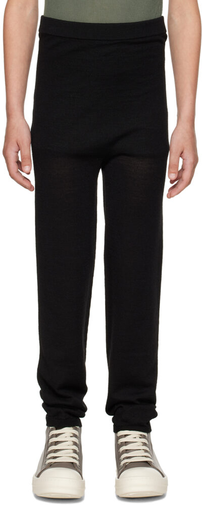 Rick Owens Kids Black Lightweight Leggings