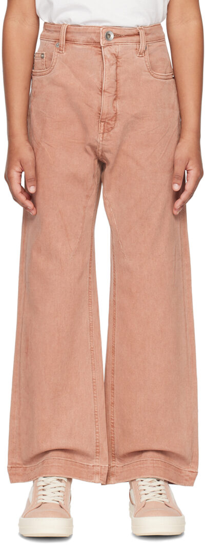 Rick Owens Kids Pink Geth Jeans