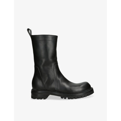 Rick Owens Mens Rick Owens Chunky-Sole Leather Ankle Boots