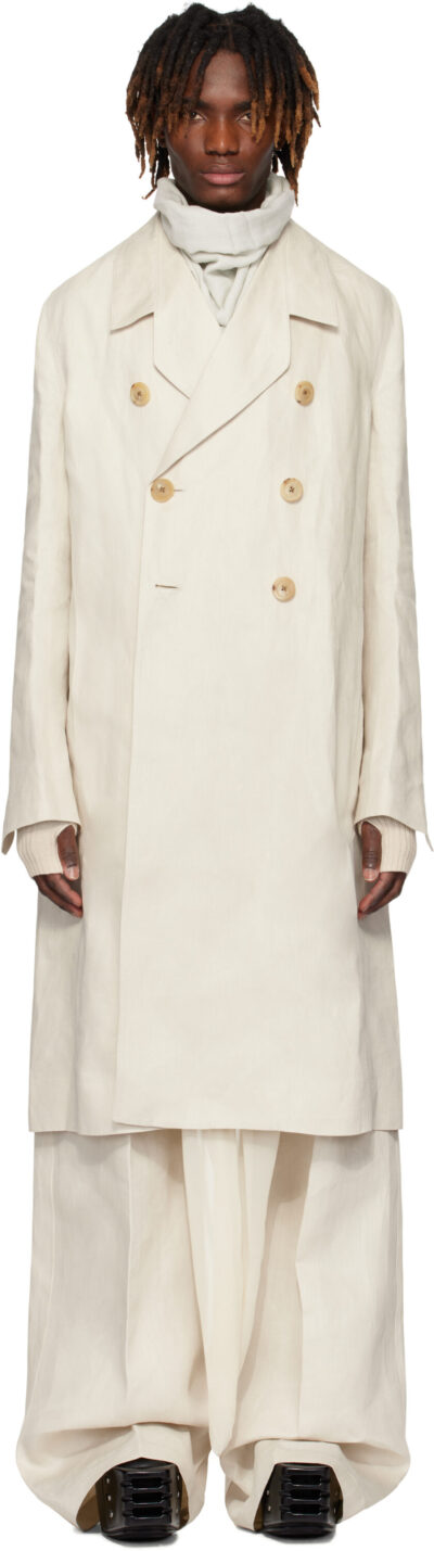 Rick Owens Off-White Hollywood Officer Coat
